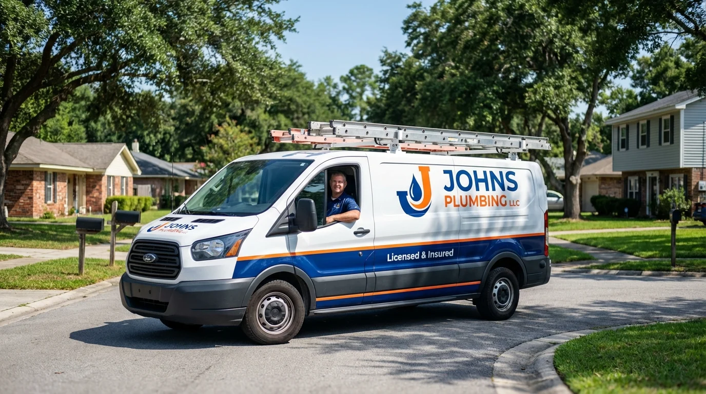 Johns Plumbing LLC service van in Leadville, CO