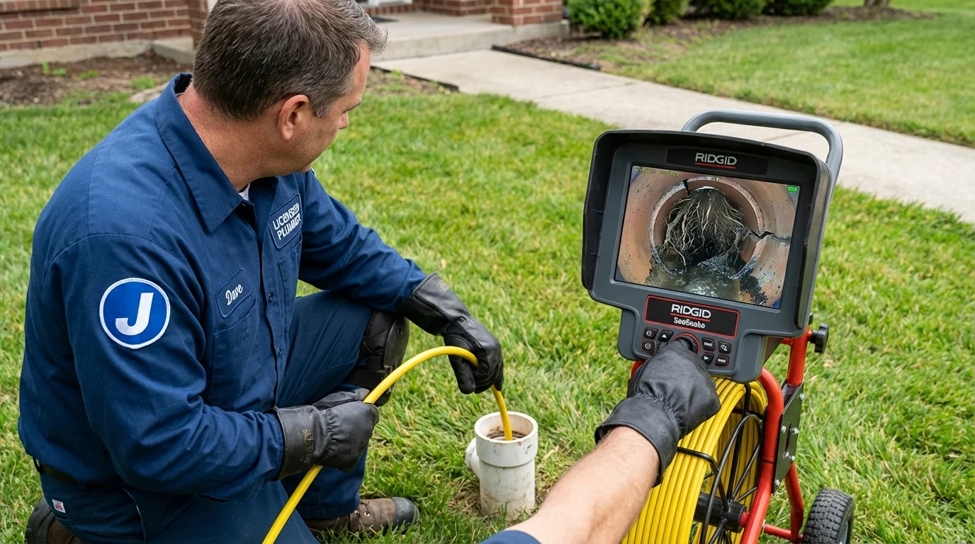 Sewer camera inspection being performed by Johns Plumbing LLC in Leadville